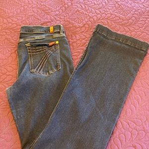 7 FAM Women’s size 34, flare jeans, very stretchy, original length
